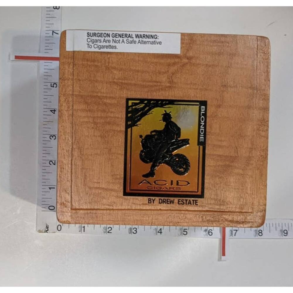 Empty Cigar box for Crafts Storage Purse Making Guitars Juggling Trinkets Herb